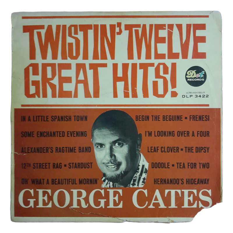 1962 George Cates And His Orchestra - Twistin` Twelve Great Hits! - Vinyl, 7`, 33 RPM - Jazz - Very