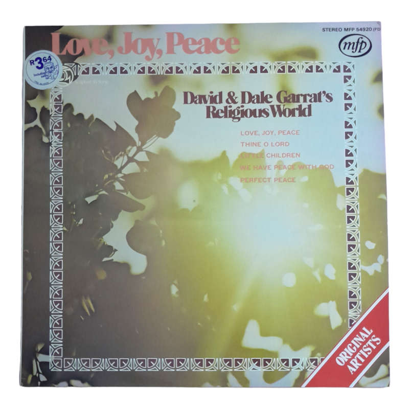 1978 David And Dale Garratt`s Religious World  Love, Joy, Peace - Vinyl, 7`, 33 RPM - pop, Folk, Wo