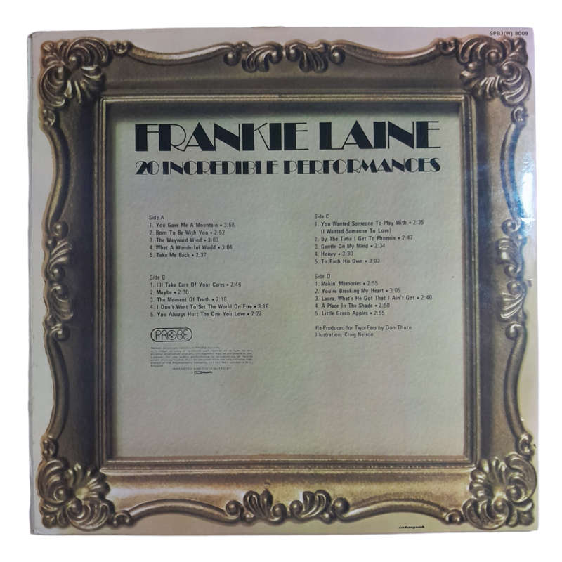 1973 Frankie Laine - 20 Increadible Performances - Vinyl, 7`, 33 RPM - Folk, World & Country - Very