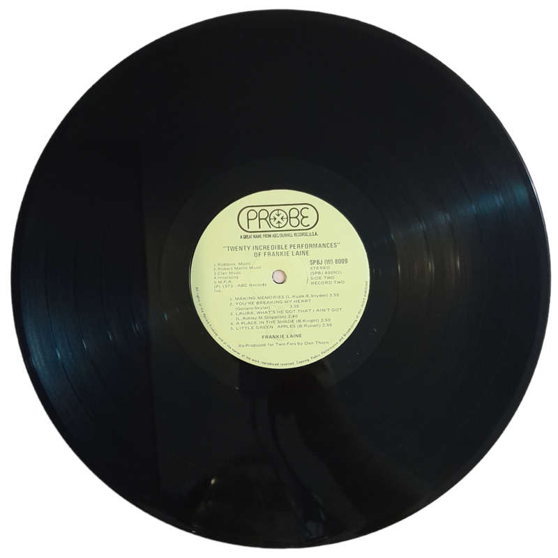 1973 Frankie Laine - 20 Increadible Performances - Vinyl, 7`, 33 RPM - Folk, World & Country - Very