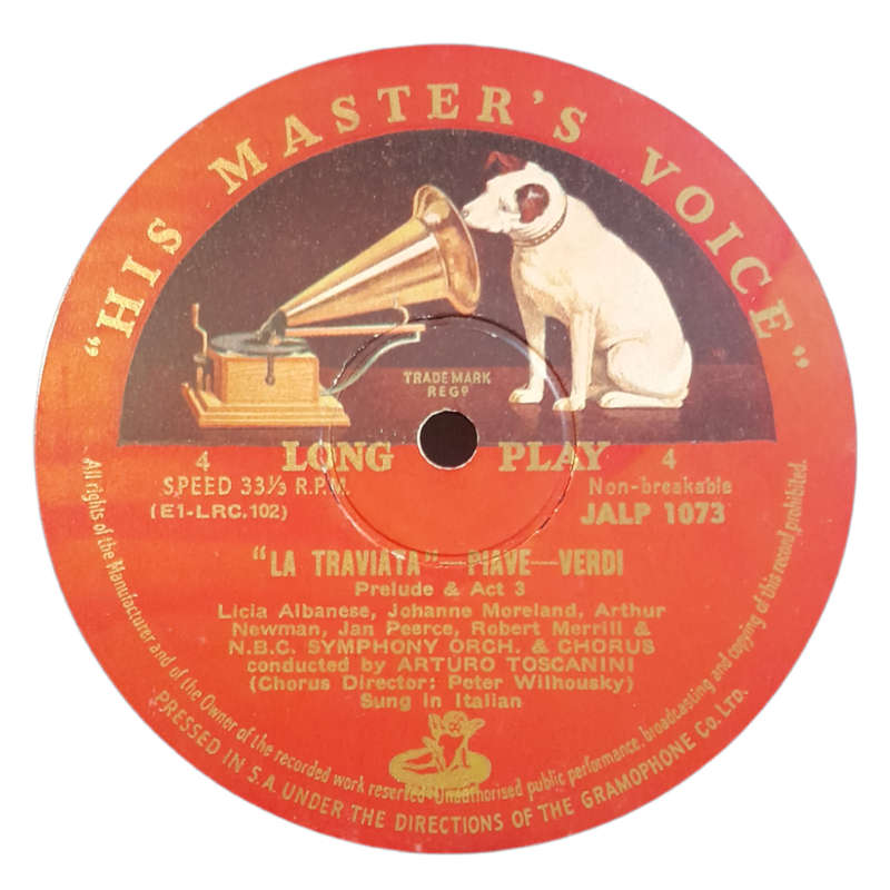 1954 Verdi, Toscanini, Licia Albanese, Jan Peerce, Robert Merrill - La Traviata - Vinyl, 7`, 33 RPM