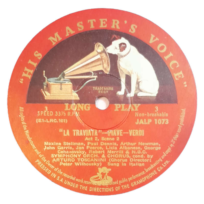 1954 Verdi, Toscanini, Licia Albanese, Jan Peerce, Robert Merrill - La Traviata - Vinyl, 7`, 33 RPM