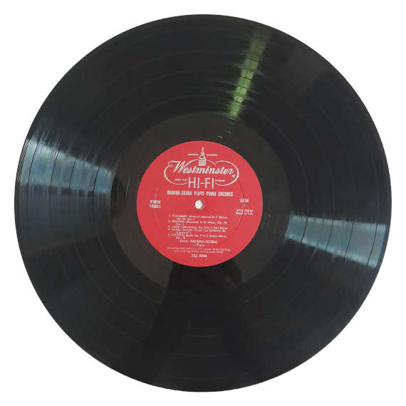 1956 Badura Skoda - Badura Skoda Plays Piano Encores - Vinyl, 7`, 33 RPM - Classical - Very Good - W