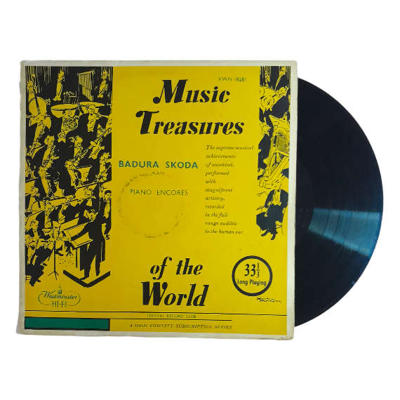 1956 Badura Skoda - Badura Skoda Plays Piano Encores - Vinyl, 7`, 33 RPM - Classical - Very Good - W