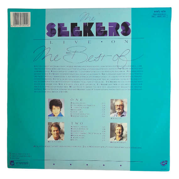 1992 The Seekers - Live On - Vinyl, 7`, 33 RPM - Folk - Very Good - With Cover