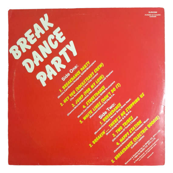 1984 Various - Break Dance Party - Vinyl, 7`, 33 RPM - Electronic - Very Good - With Cover