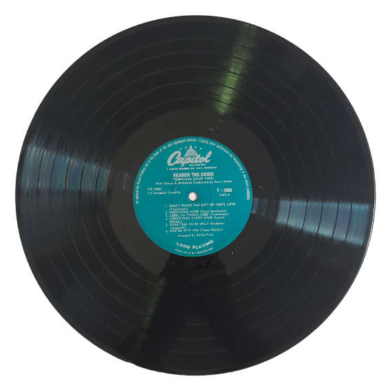 1959 Tennessee Ernie Ford - Nearer The Cross - Vinyl, 7`, 33 RPM - Gospel - Very Good - With Cover
