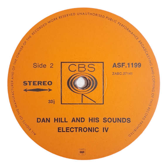 1967 Dan Hill - Sounds Electronic `Four` - Vinyl, 7`, 33 RPM - Easy Listening - Very Good Plus - Wit
