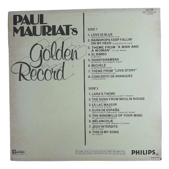 1977 Paul Mauriat - Paul Mauriat`s Golden Record - Vinyl, 7`, 33 RPM - Easy Listening - Very Good -