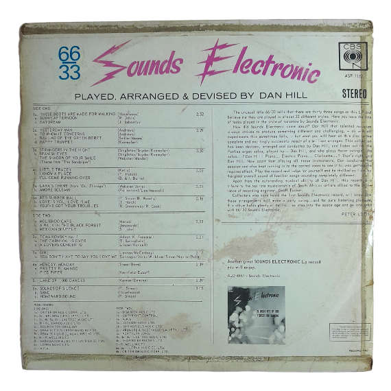 1966 Dan Hill - 66/33 Sounds Electronic - Vinyl, 7`, 33 RPM - Electronica - Very Good - With Cover