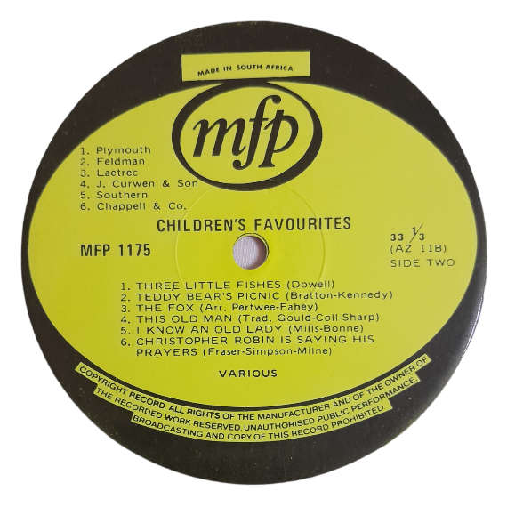 1966 Various - Children`s Favourites - Vinyl, 7`, 33 RPM - Other - Very Good - With Cover