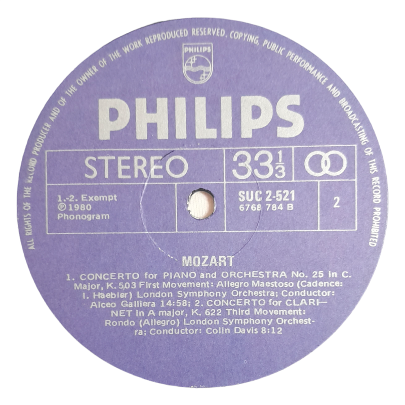 1972 Wolfgang Amadeus Mozart - Petite Musique De Nuit (Extraits) / Marche Turque / Ah, Vous Dirais-J