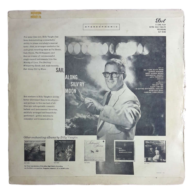 1958 Billy Vaughn - Sail Along Silv`ry Moon - Vinyl, 7`, 33 RPM - Jazz - Very Good - With Cover
