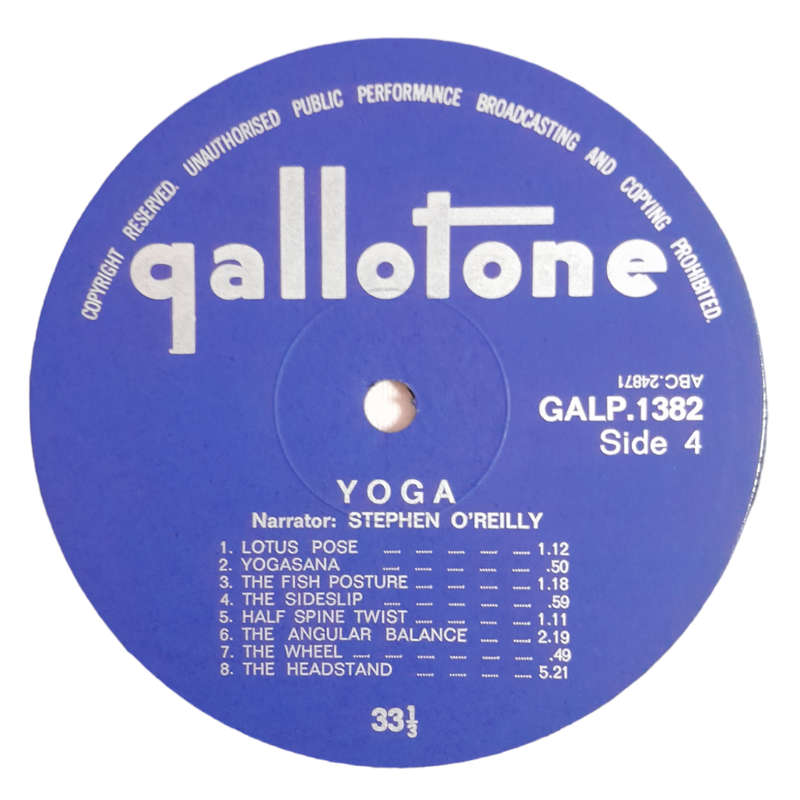 1966 José Ainge - Yoga, Health`s Half Hour - Vinyl, 7`, 33 RPM - Other - Very Good Plus - With Damag