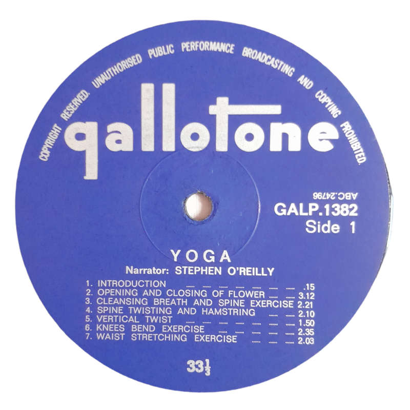 1966 José Ainge - Yoga, Health`s Half Hour - Vinyl, 7`, 33 RPM - Other - Very Good Plus - With Damag