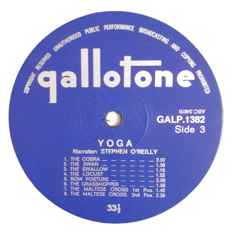 1966 José Ainge - Yoga, Health`s Half Hour - Vinyl, 7`, 33 RPM - Other - Very Good Plus - With Damag