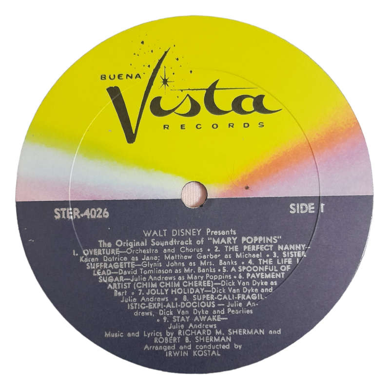 1964 Various  Walt Disney`s Mary Poppins (Original Cast Sound Track) - Vinyl, 7`, 33 RPM - Soundtra