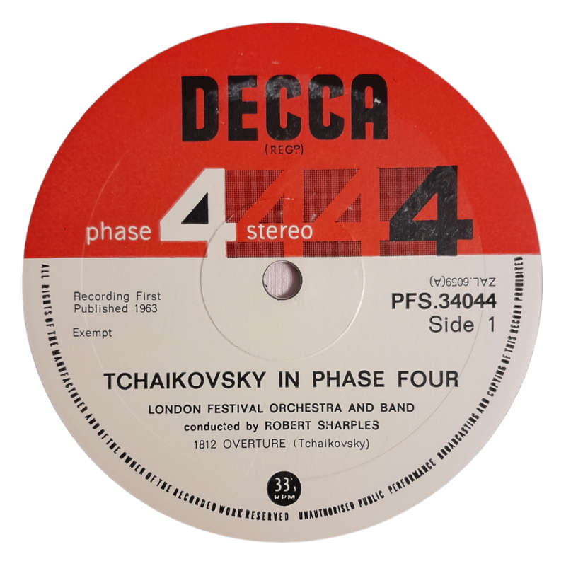 1963 Tchaikovsky - The London Festival Orchestra, Robert Sharples  Tchaikovsky In Phase Four - Viny