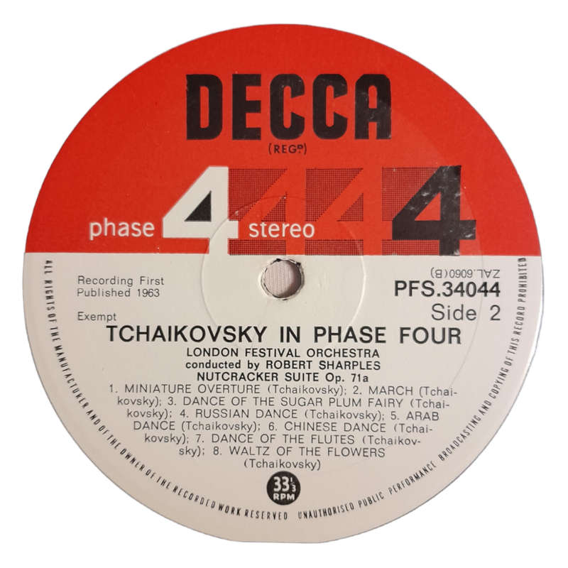 1963 Tchaikovsky - The London Festival Orchestra, Robert Sharples  Tchaikovsky In Phase Four - Viny