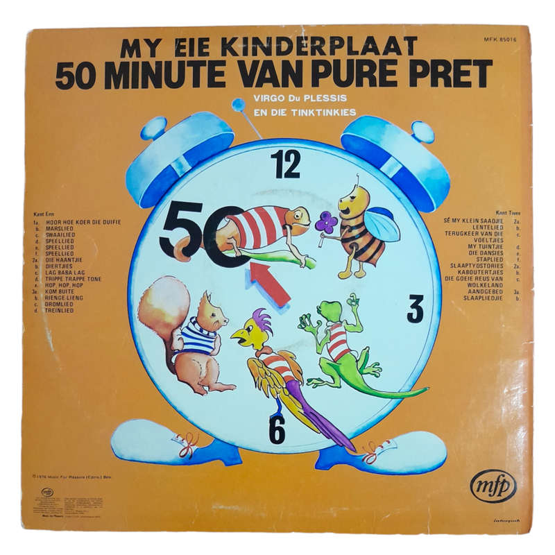 1976 Virgo Du Plessis En Die Tinktinkies - My Eie Kinderplaat: 50 Minute Van Pure Pret - Vinyl, 7`,