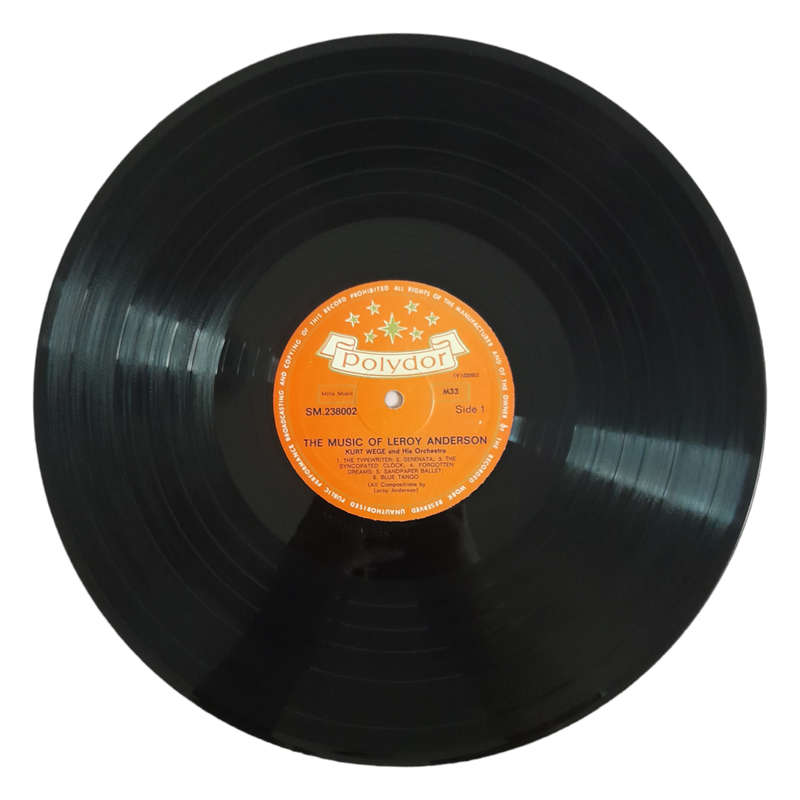 1963 Kurt Wege And His Orchestra  The Music Of Leroy Anderson - Vinyl, 7`, 33 RPM - Jazz - Very Goo