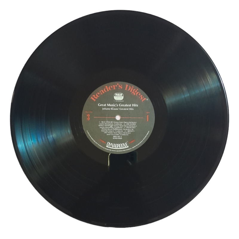 1974 Vienna State Opera Orchestra - Johann Strauss` Greatest Hits, Record 3 - Vinyl, 7`, 33 RPM - Cl