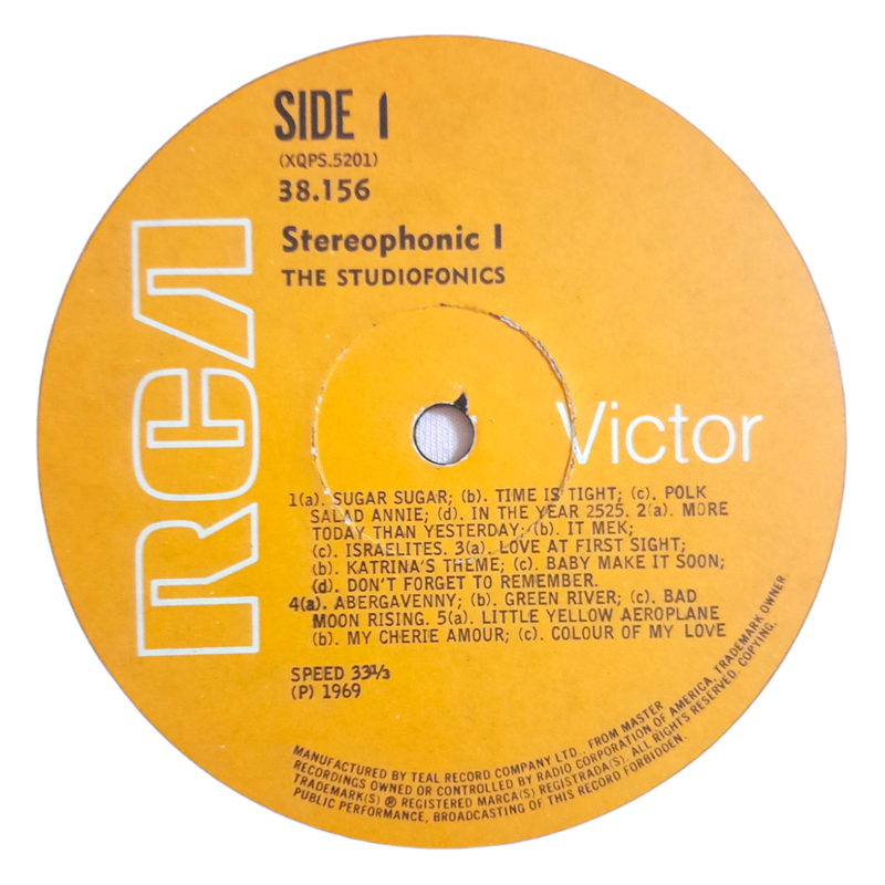 1969 The Studiofonics - Stereophonic 1 - Vinyl, 7`, 33 RPM - Easy Listening - Good - With Cover