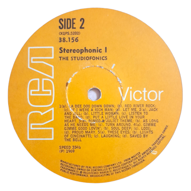 1969 The Studiofonics - Stereophonic 1 - Vinyl, 7`, 33 RPM - Easy Listening - Good - With Cover
