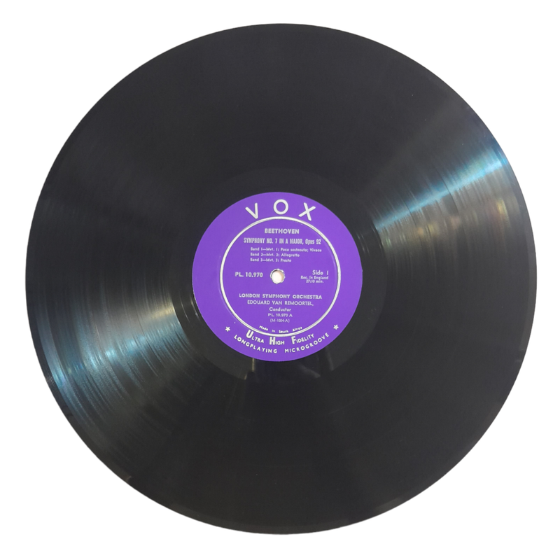 1958 Beethoven / London Symphony Orchestra, Edouard Van Remoortel  Symphony No. 7 In A / Symphony N