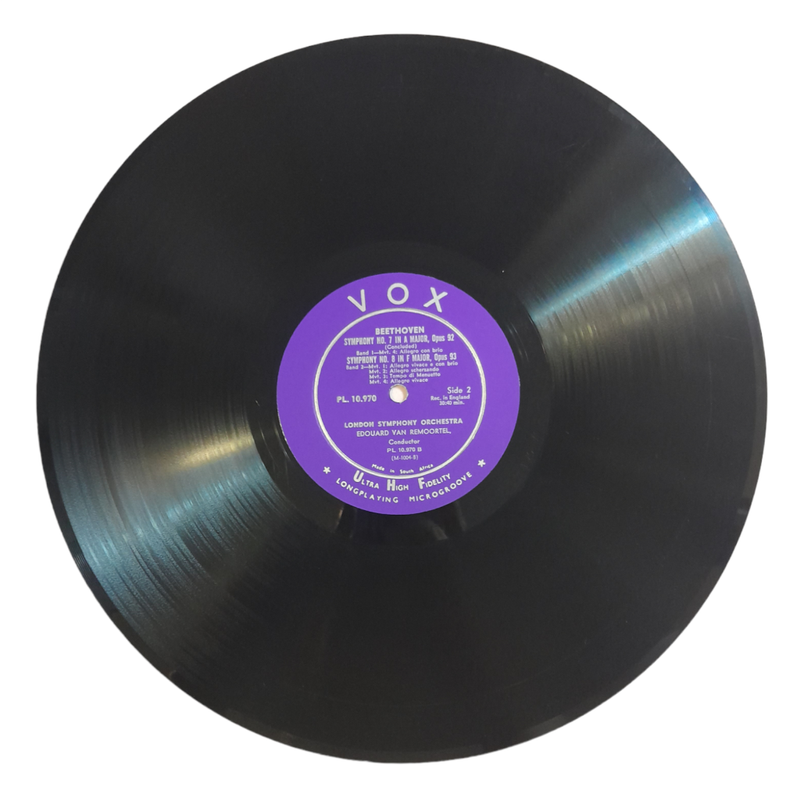 1958 Beethoven / London Symphony Orchestra, Edouard Van Remoortel  Symphony No. 7 In A / Symphony N