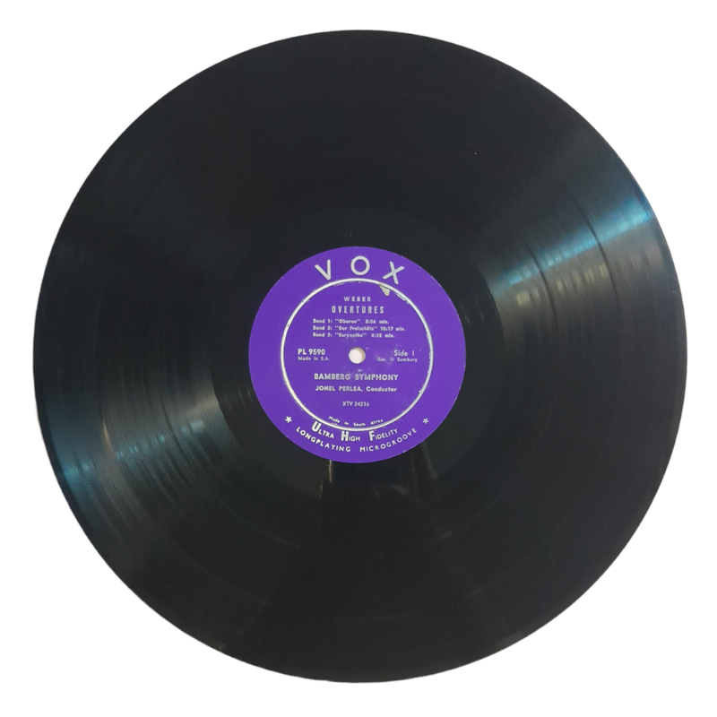 1956 Weber, Mendelssohn, Schubert - Jonel Perlea, Bamberg Symphony  Overtures - Vinyl, 7`, 33 RPM -