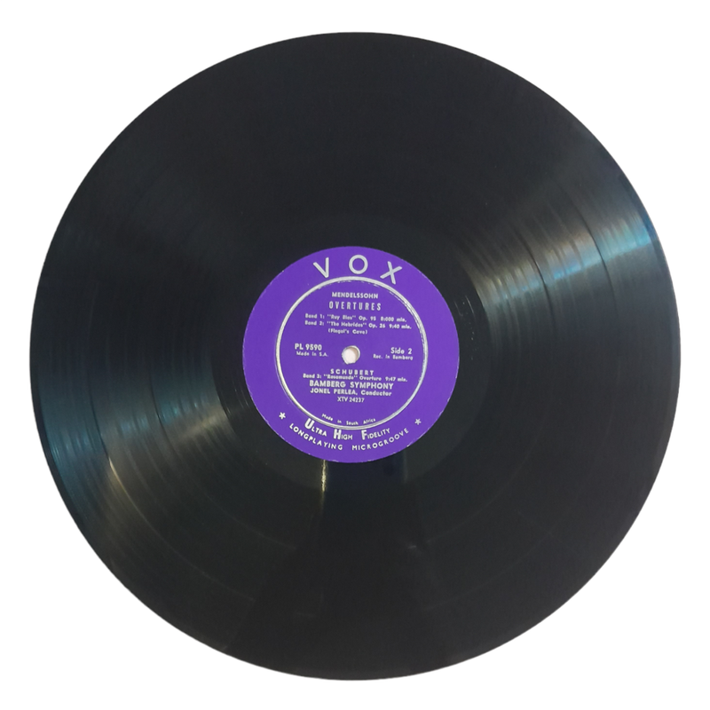 1956 Weber, Mendelssohn, Schubert - Jonel Perlea, Bamberg Symphony  Overtures - Vinyl, 7`, 33 RPM -