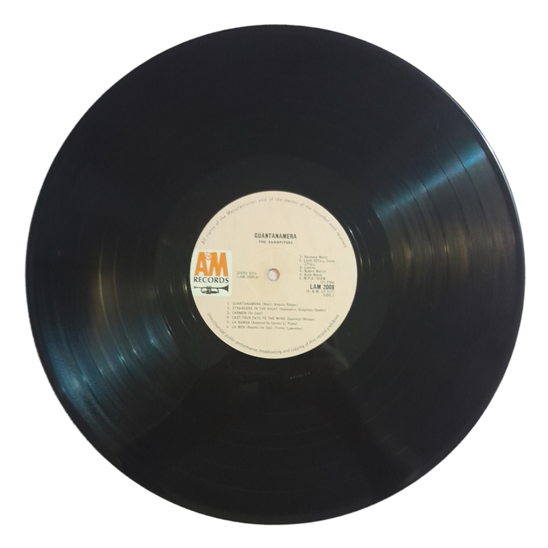1966 The Sandpipers - Guantanamera - Vinyl, 7`, 33 RPM - Latin - Very Good - With Cover