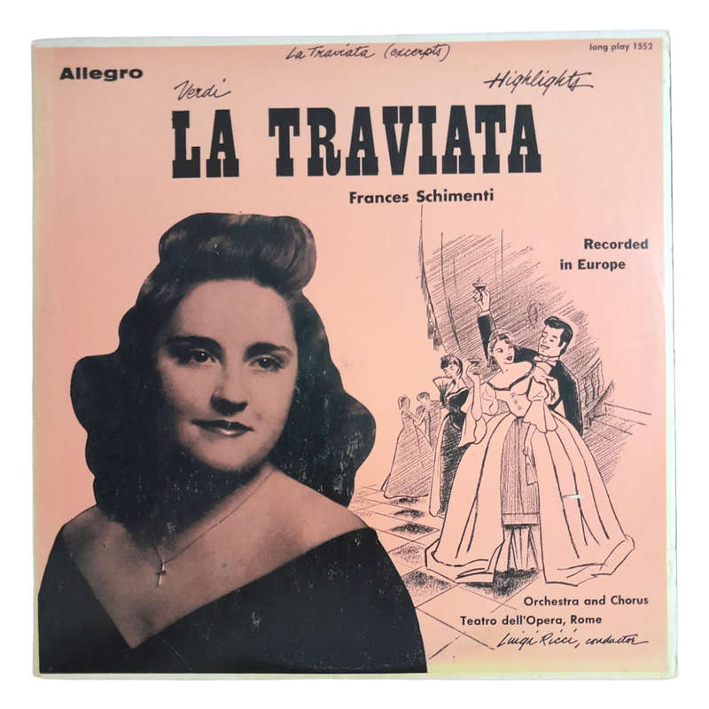 1954 Giuseppe Verdi, Frances Schimenti  Verdi Highlights - La Traviata - Vinyl, 7`, 33 RPM - Classi