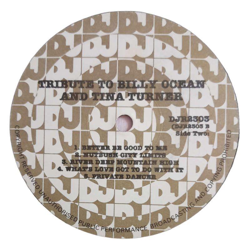 1985 Dj All Stars - Dj All Stars Pay Tribute To Tina Turner & Billy Ocean - Vinyl, 7`, 33 RPM - Pop