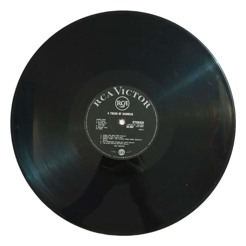 1968 Jim Reeves - A Touch Of Sadness - Vinyl, 7`, 33 RPM - Folk, World & Country - Good - With Cover