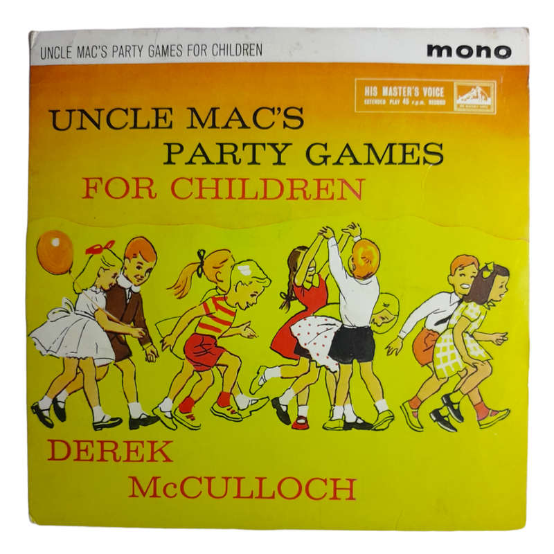 1948 Derek McCulloch  Uncle Mac`s Party Games For Children - Vinyl, 7`, 45 RPM - Children`s - Good