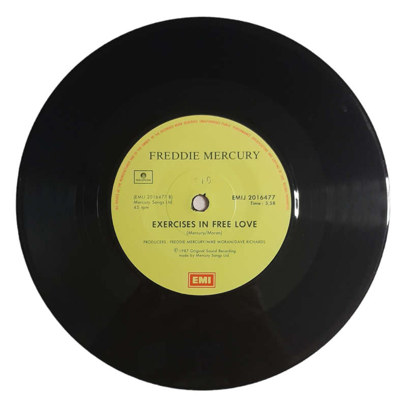1987 Freddie Mercury  The Great Pretender - Vinyl, 7`, 45 RPM - Rock - Very Good - With Plastic Sle
