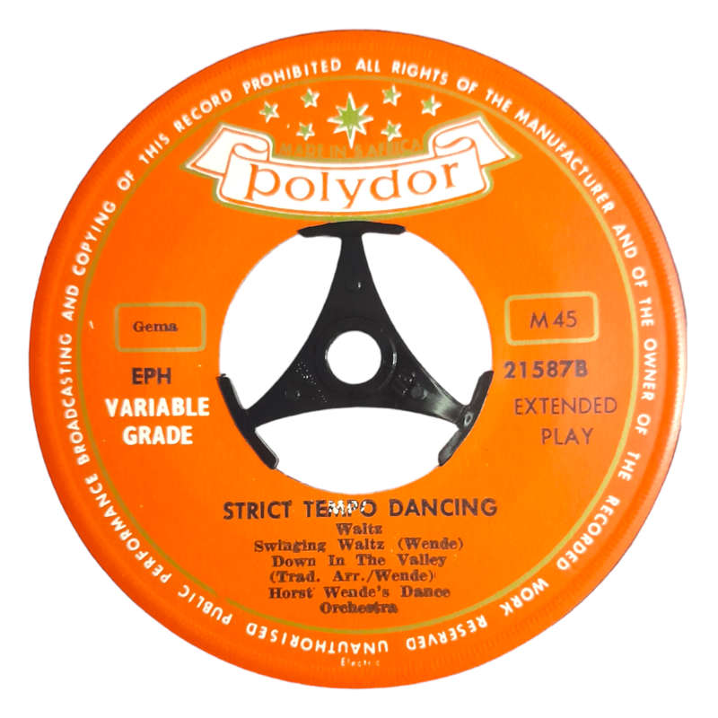 1965 Horst Wende`s Dance Orchestra  Strict Tempo Dancing - Waltz - Vinyl, 7`, 45 RPM - Classical -