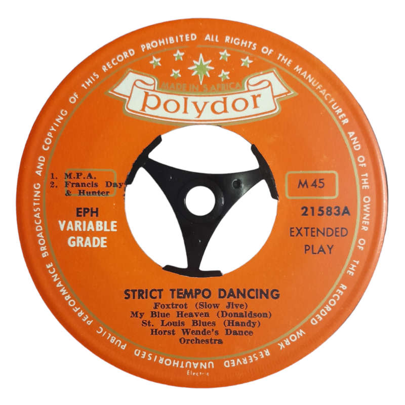 1961 Horst Wende`s Dance Orchestra  Strict Tempo Dancing - Foxtrot (Slow Jive) - Vinyl, 7`, 45 RPM