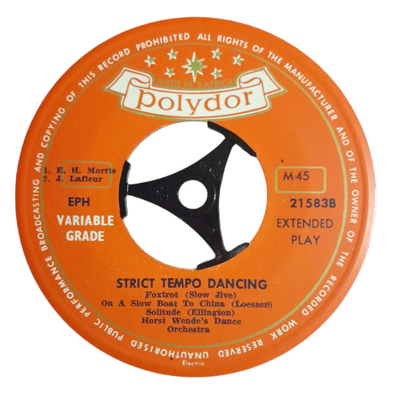 1961 Horst Wende`s Dance Orchestra  Strict Tempo Dancing - Foxtrot (Slow Jive) - Vinyl, 7`, 45 RPM