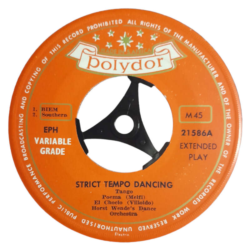 1962 Horst Wende`s Dance Orchestra  Strict Tempo Dancing - Tango - Vinyl, 7`, 45 RPM - Latin - Very