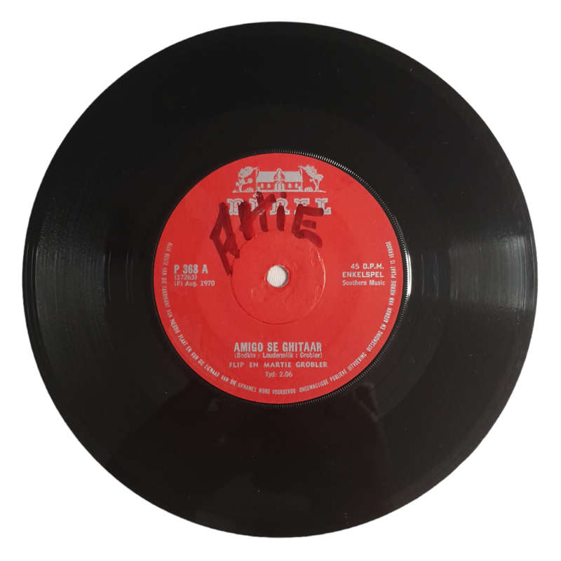 1970 Pat En Martie Grobler  Seeman - Vinyl, 7`, 45 RPM - Folk - Very Good - With Sleeve