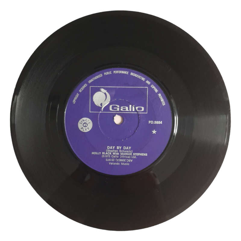 1973 Holly Black  Day By Day / By My Side - Vinyl, 7`, 45 RPM - Rock - Good - With Sleeve