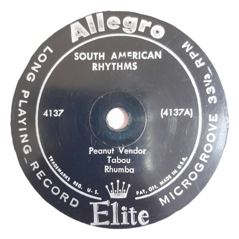 1956 Unknown Artist  South American Rhythms - Vinyl, 10`, 33 RPM - Latin - Very Good - With Cover