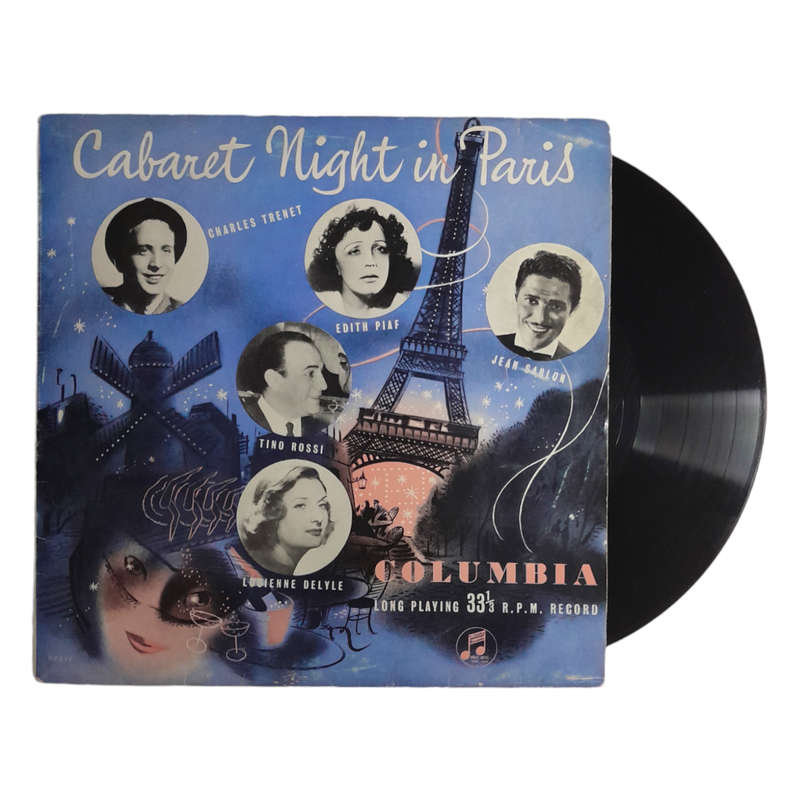 1953 Various  Cabaret Night In Paris - Vinyl, 10`, 33 RPM - Jazz - Very Good - With Cover