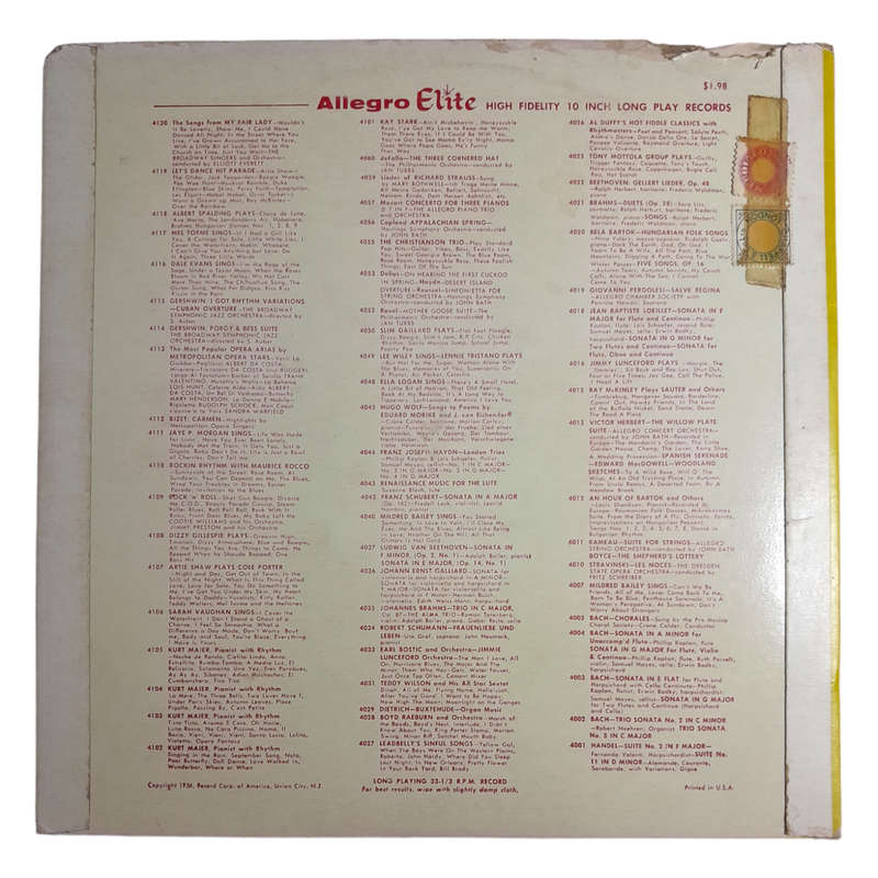 1956 Kurt Maier, Pianist, With Rhythm - Encores Of France - Vinyl, 10`, 33 RPM - Classical - Very Go