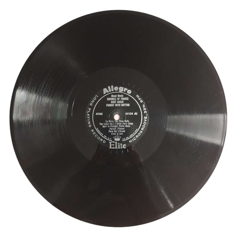 1956 Kurt Maier, Pianist, With Rhythm - Encores Of France - Vinyl, 10`, 33 RPM - Classical - Very Go
