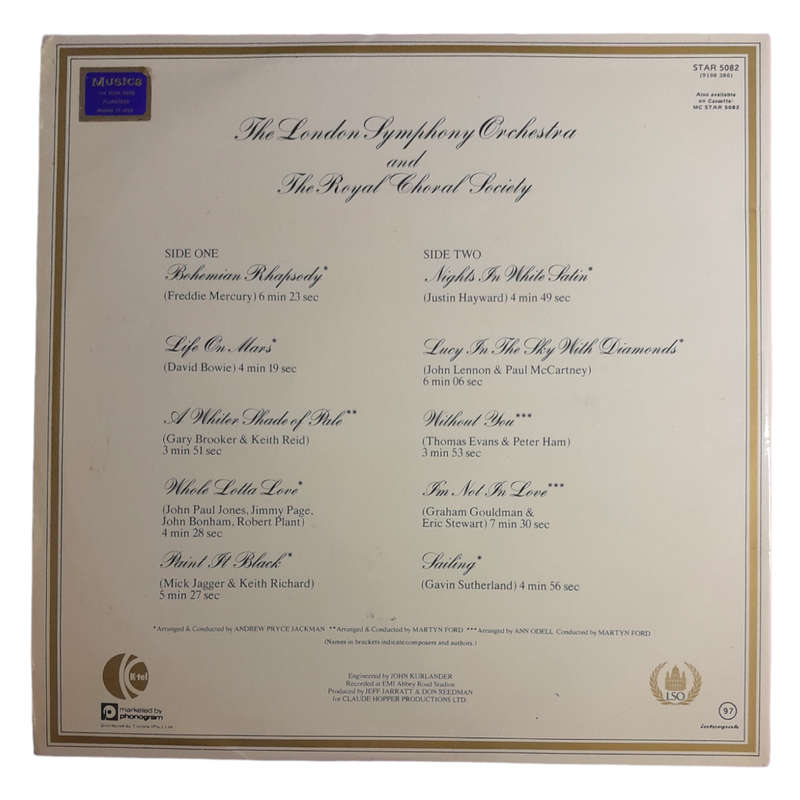 1977 The London Symphony Orchestra And The Royal Choral Society  Classic Rock - Vinyl, 12`, 33 RPM