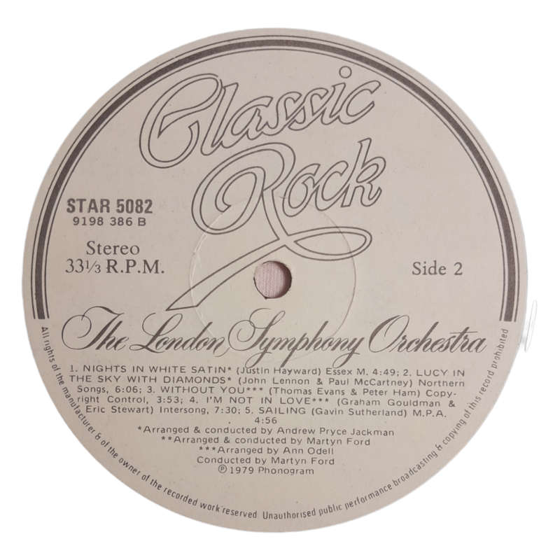 1977 The London Symphony Orchestra And The Royal Choral Society  Classic Rock - Vinyl, 12`, 33 RPM